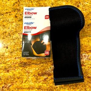 NWT🤩 EQUATE ADJUSTABLE ELBOW SUPPORT FITS LEFT OR RIGHT ELBOW ONE SIZE
